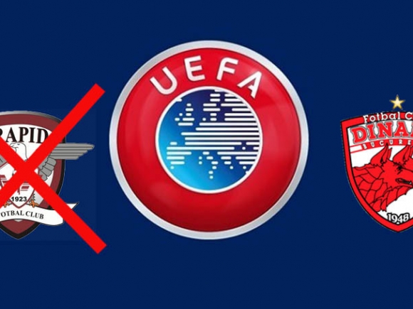 UEFA: Rapid, exclusă din competiţiile europene în următoarele trei sezoane