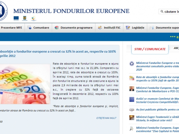 Acordul de Parteneriat 2014-2020, trimis CE şi postat pe site-ul MFE, în vederea consultării publice
