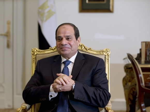 Președintele Egiptului, Abdel Fattah al-Sisi, în vizită la Washington, pe 3 aprilie (Casa Albă)