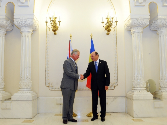 Prințul Charles și Traian Băsescu