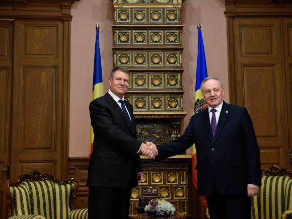 Președintele Republicii Moldova, Nicolae Timofti, primit la Palatul Cotroceni