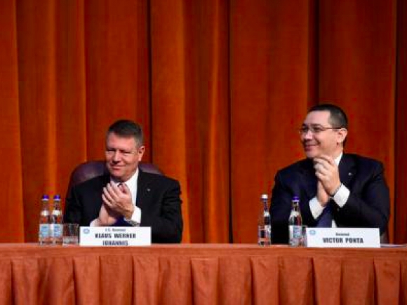 Iohannis şi Ponta, la prezentarea bilanţului MAI